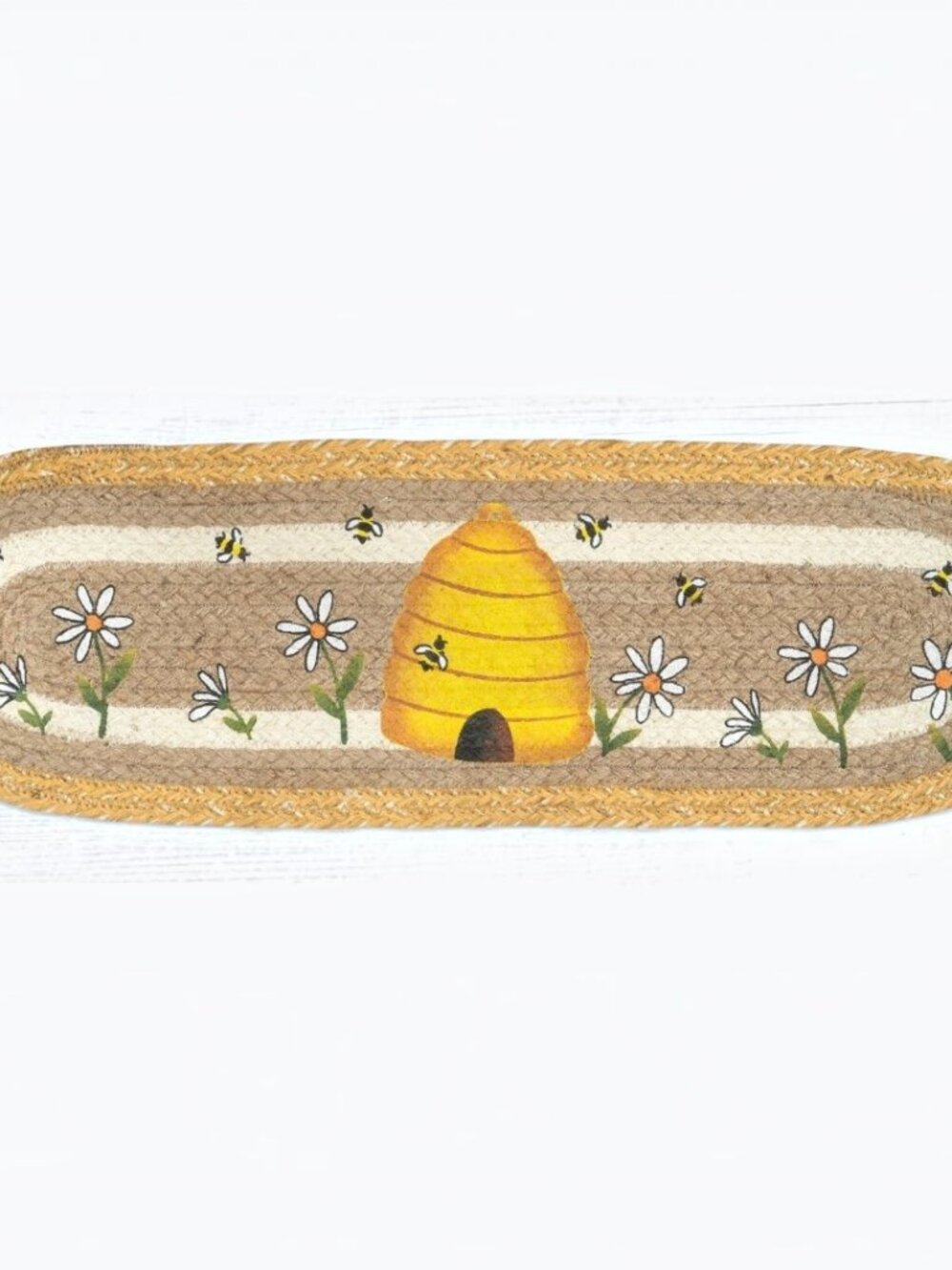 Bee Hive Table runner or stair treads
